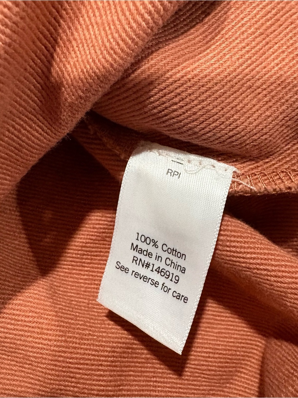 Nine West Rust Orange Denim Cropped Jean Jacket sz S - Picture 8 of 8